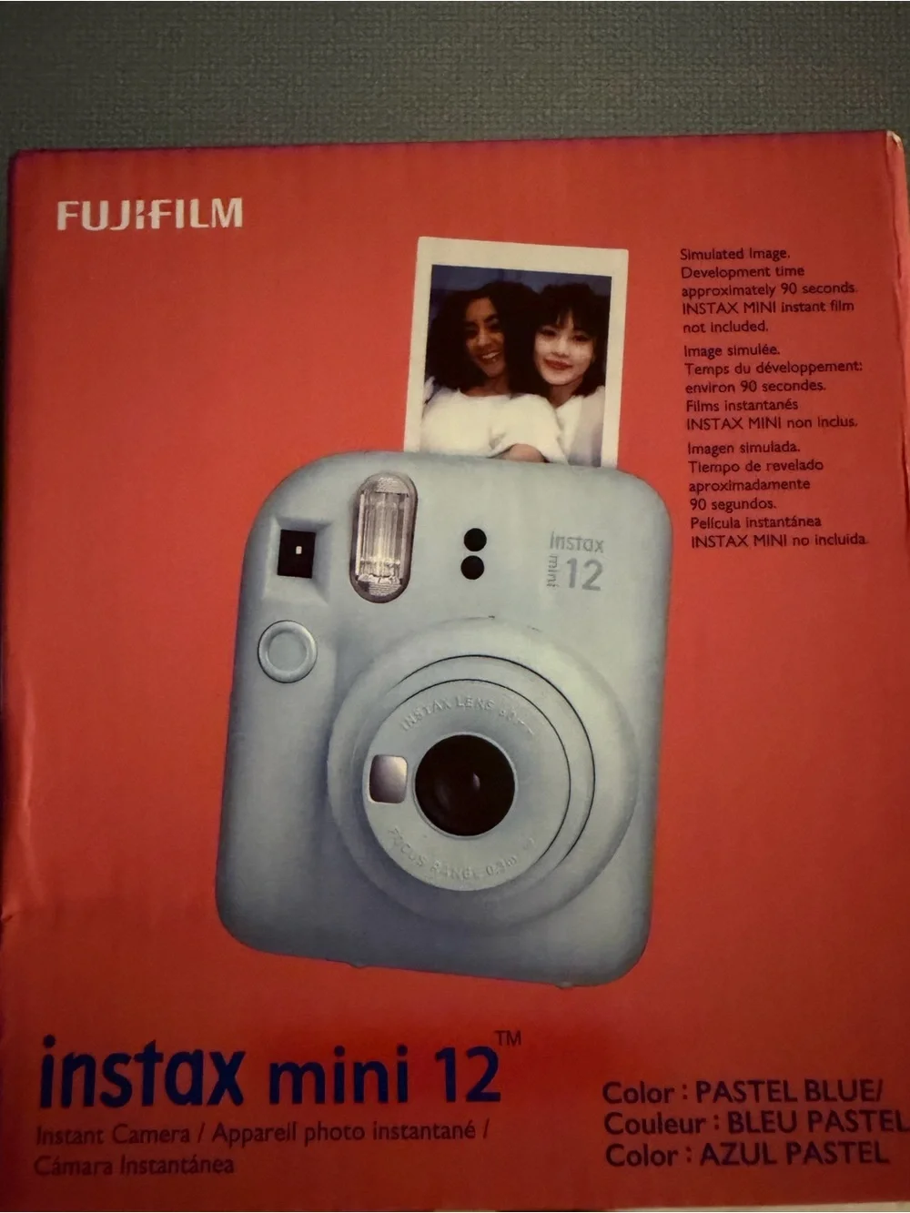 FUJIFILM INSTAX MINI 12 Instant Film Camera (Pastel Blue) brand new originally $